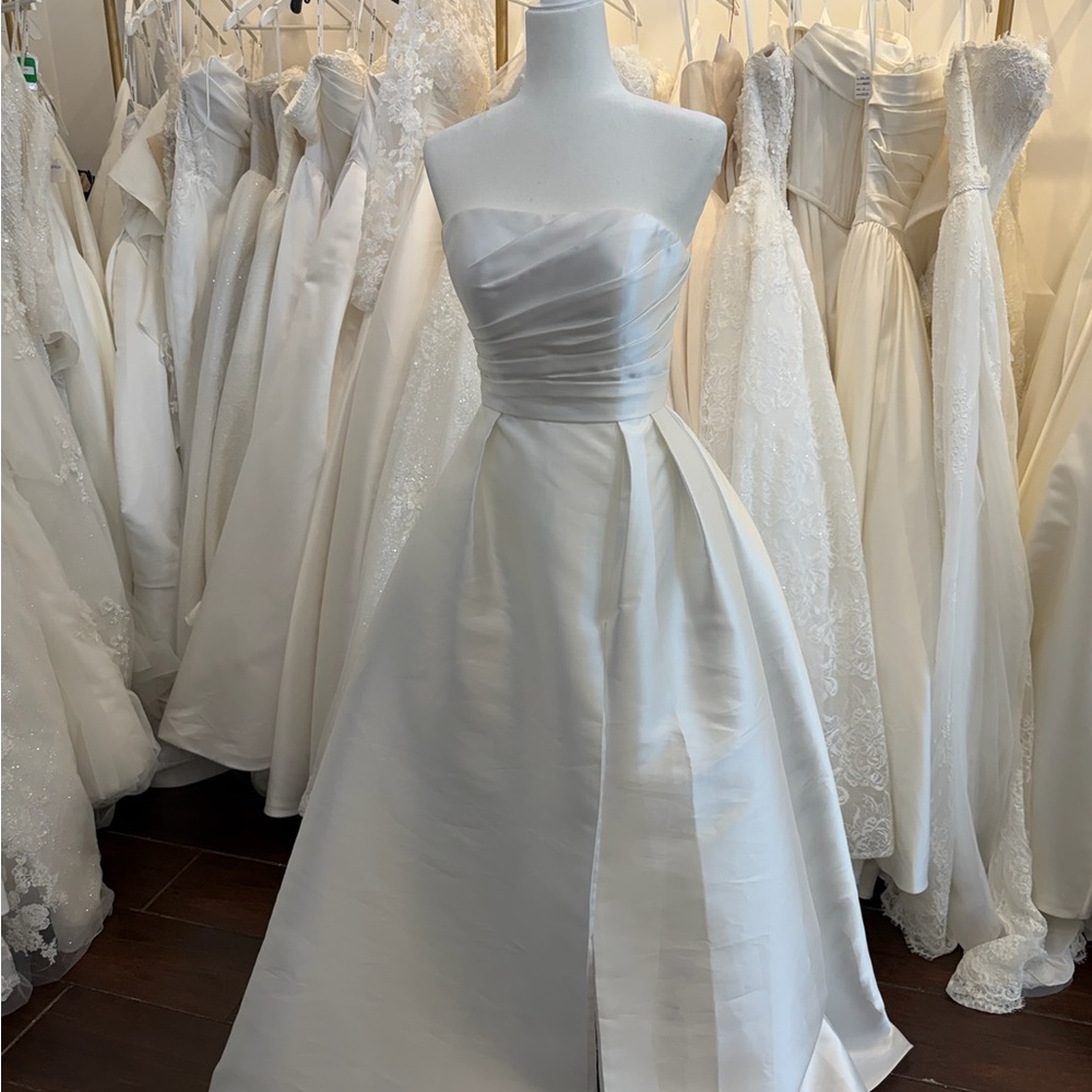 Strapless Mikado Wedding Dress in Ivory